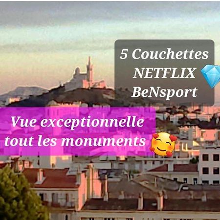 Sublime 2 Pieces Vue Incroyable Mer Et Tout Les Monuments De Marsylia Zewnętrze zdjęcie